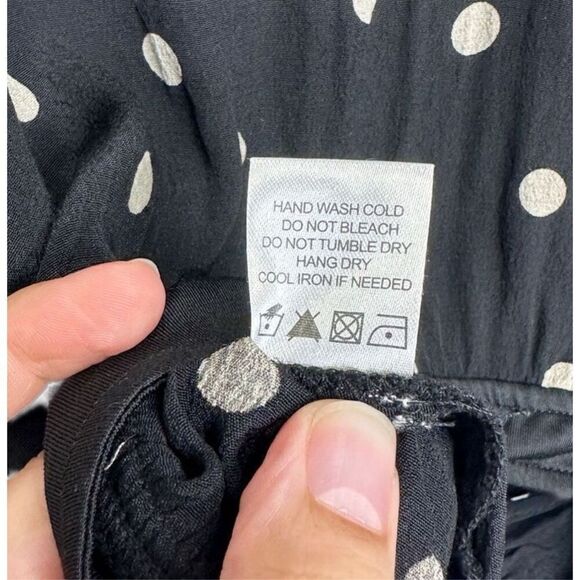Lovers + Friends Bodysuit Cami Polka-dot Size Extra Small in Black‎ - Picture 9 of 9